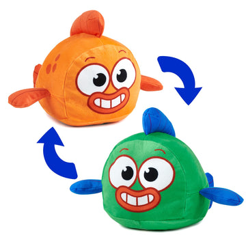 Baby Shark's Big Show! Reversible William Plush Flips Into Captain Kelp - Stuffed Animal Fish - Cute Plushies for Kids