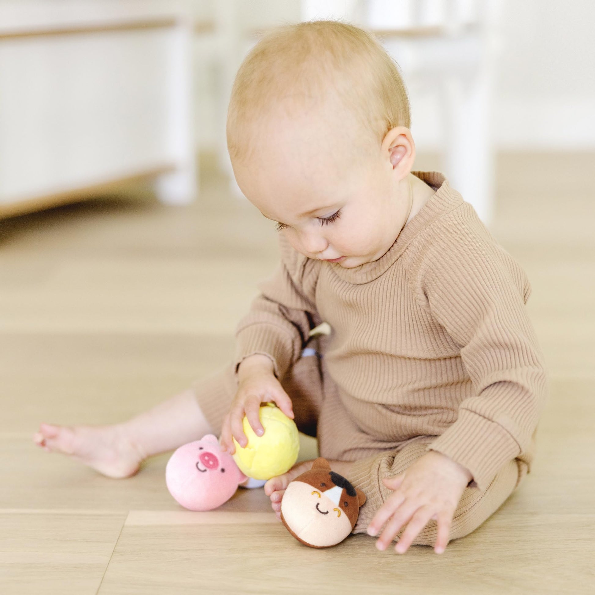 Melissa & Doug Rollables Farm Friends Infant and Toddler Toy (4 Pieces)