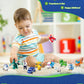 Super Wings 15-Pack Transforming Toys 2 inch Airplane Robot Mini Action Figures with Real Mobile Wheels for Kids 3 4 5 6 7 8+ Birthday Party Supplies