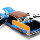 Jada Toy Story Woody 1955 Chevrolet Bel Air Die-Cast Car with Figure 1:24 Scale - Hollywood Rides Collectible Toys