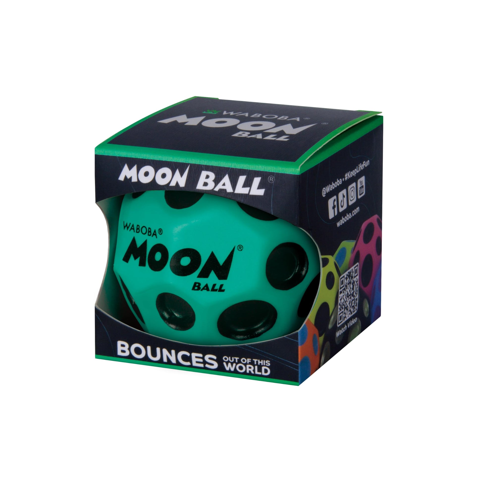 Waboba The Original Moon Ball, Teal, Hyper Bouncy