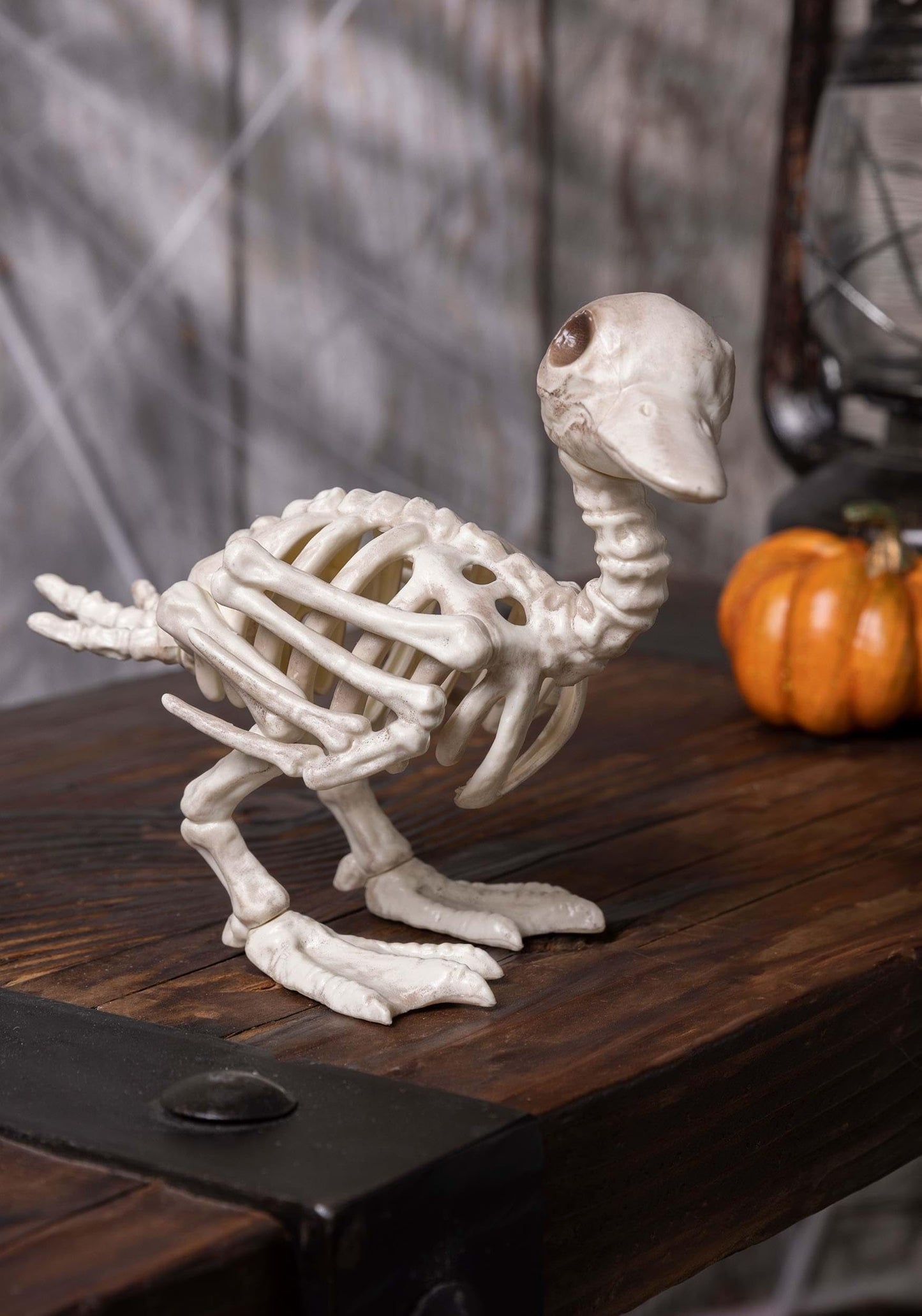 Crazy Bonez Skeleton Duckling - 5.75" Halloween Skeleton Animal Decoration, Realistic Bone Detail, Durable All-Weather Plastic Duckling Figurine