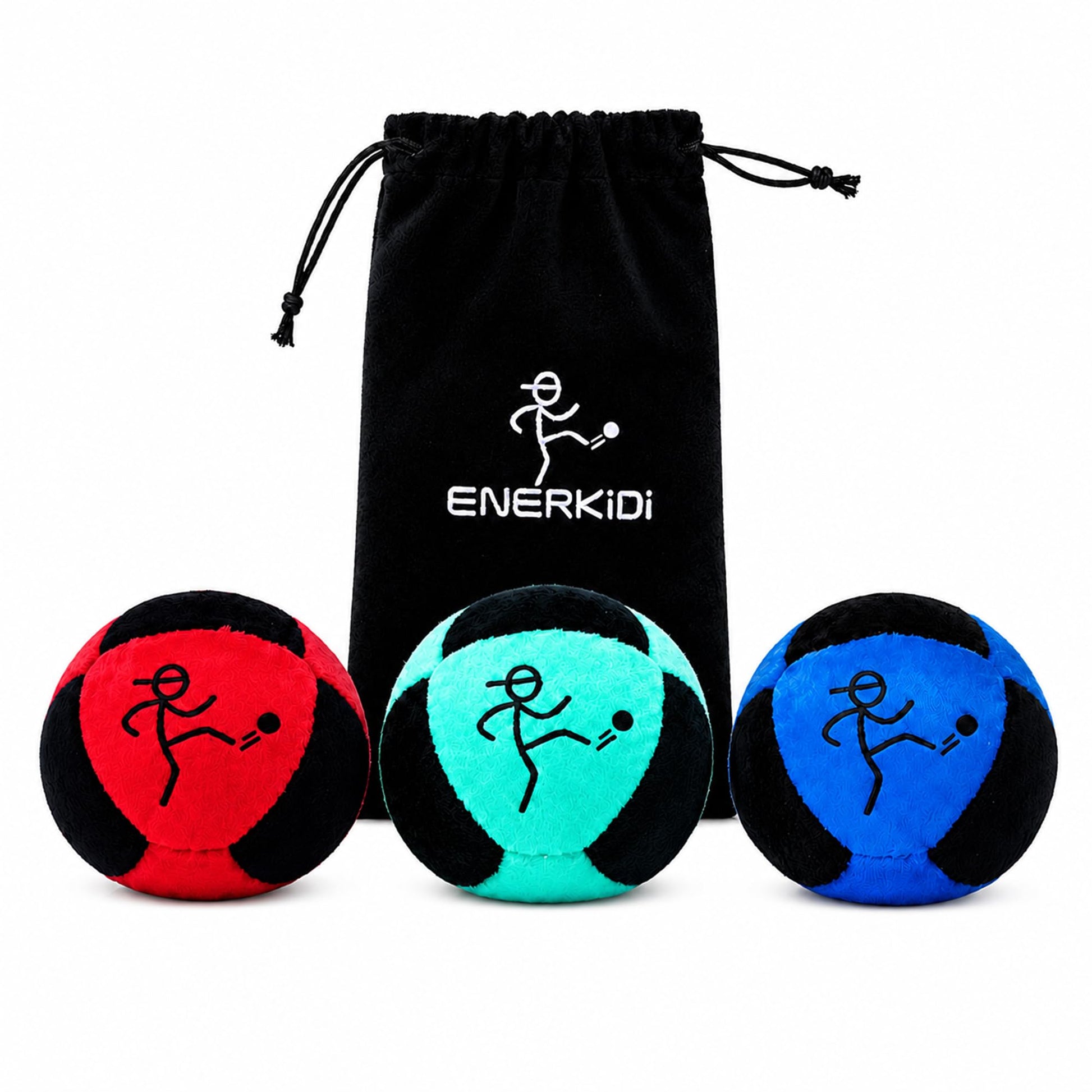 ENERKIDI 3 Pack Footbag Set