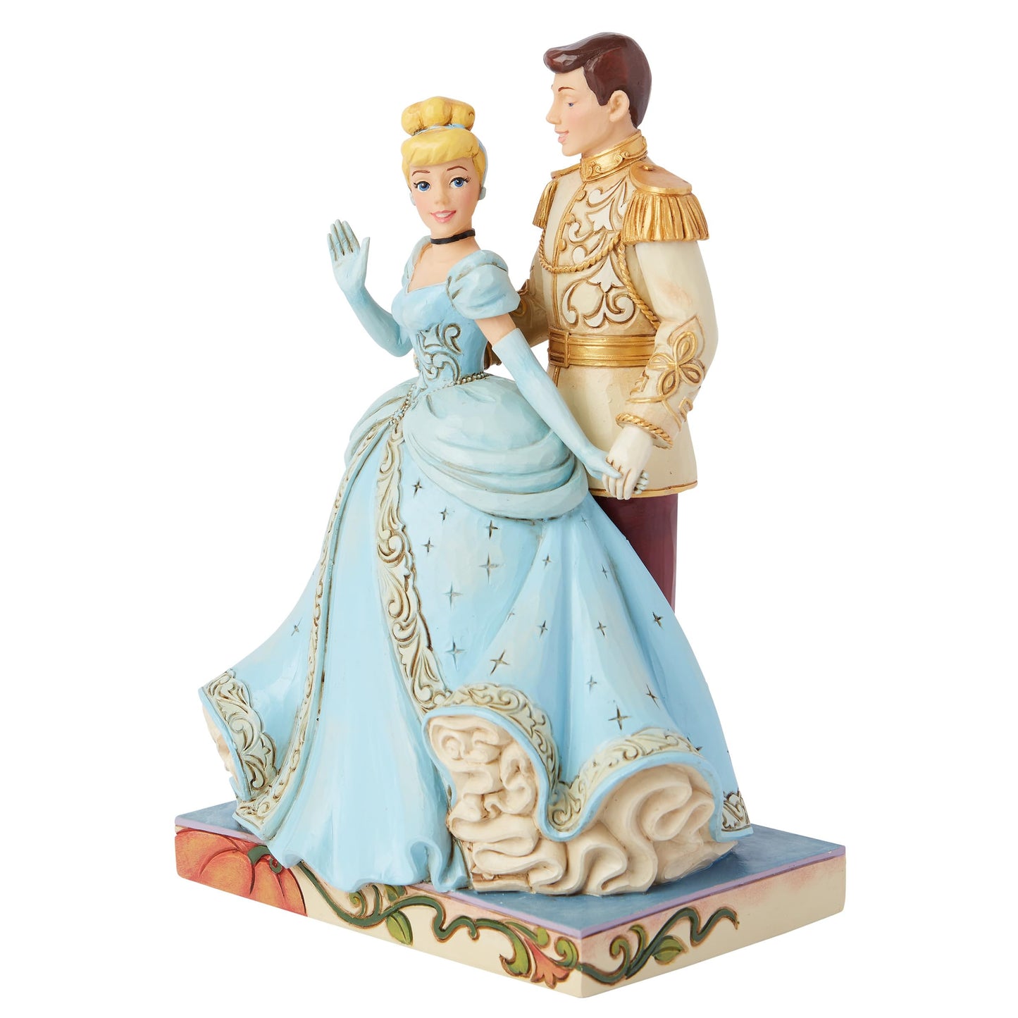 Enesco Disney Traditions Collection by Jim Shore Cinderella and Prince Charming Figurine- Stone Resin Hand Painted Crafted Collectible Disney Princess