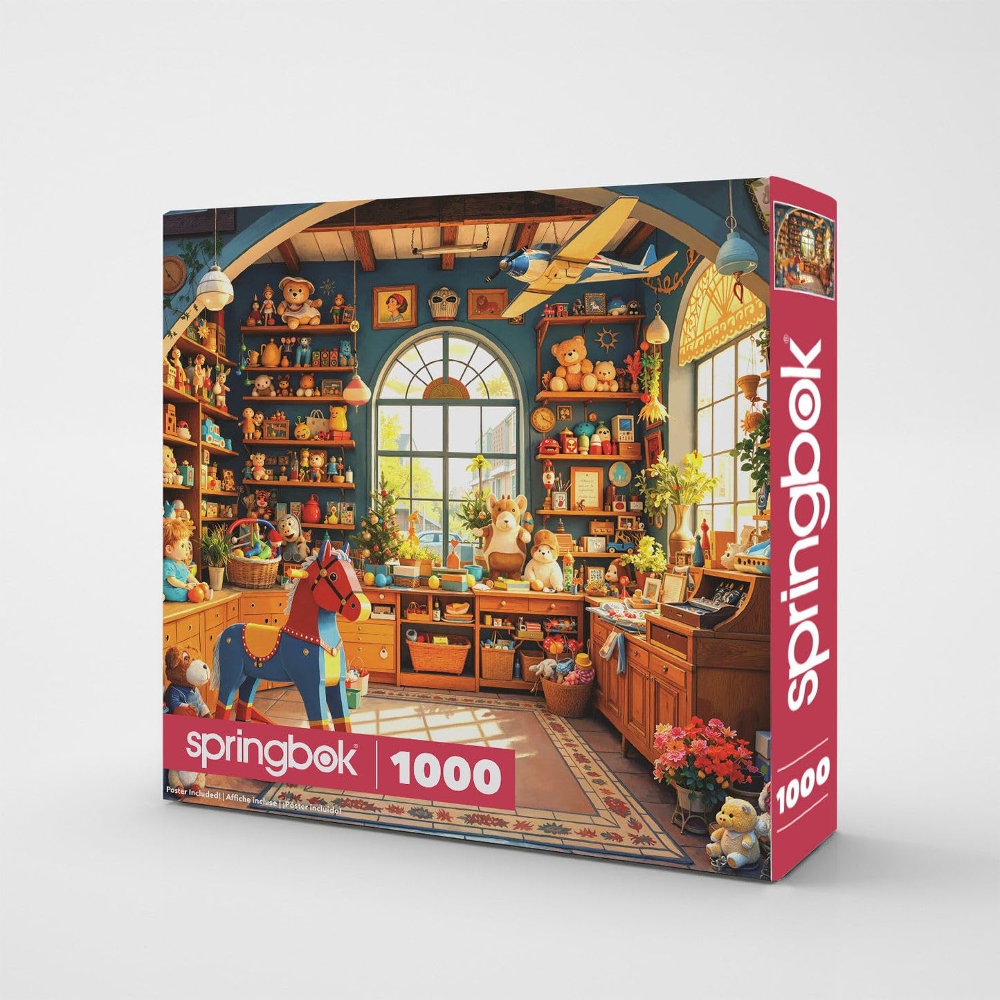 Springbok Toy Shop 1000 Piece Jigsaw Puzzle for Adults - Poster Now Included - Unique Cut Pieces - Made in USA