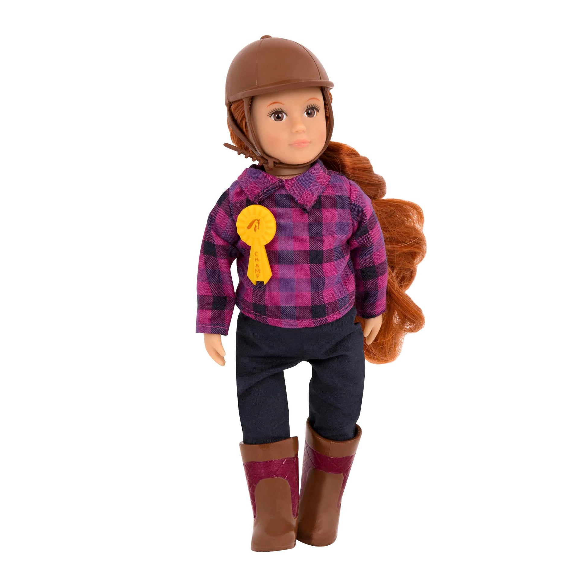 Lori - Horseback Riding Mini Doll - 6-Inch Equestrian Doll - Horse Riding Outfit & Accessories - Clothes, Helmet, Boots & Ribbon - 3+ Years- Samanda