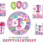 Amscan Plastic Table Cover | 1st Birthday | Girl | Flowers and Butterflies Collection
