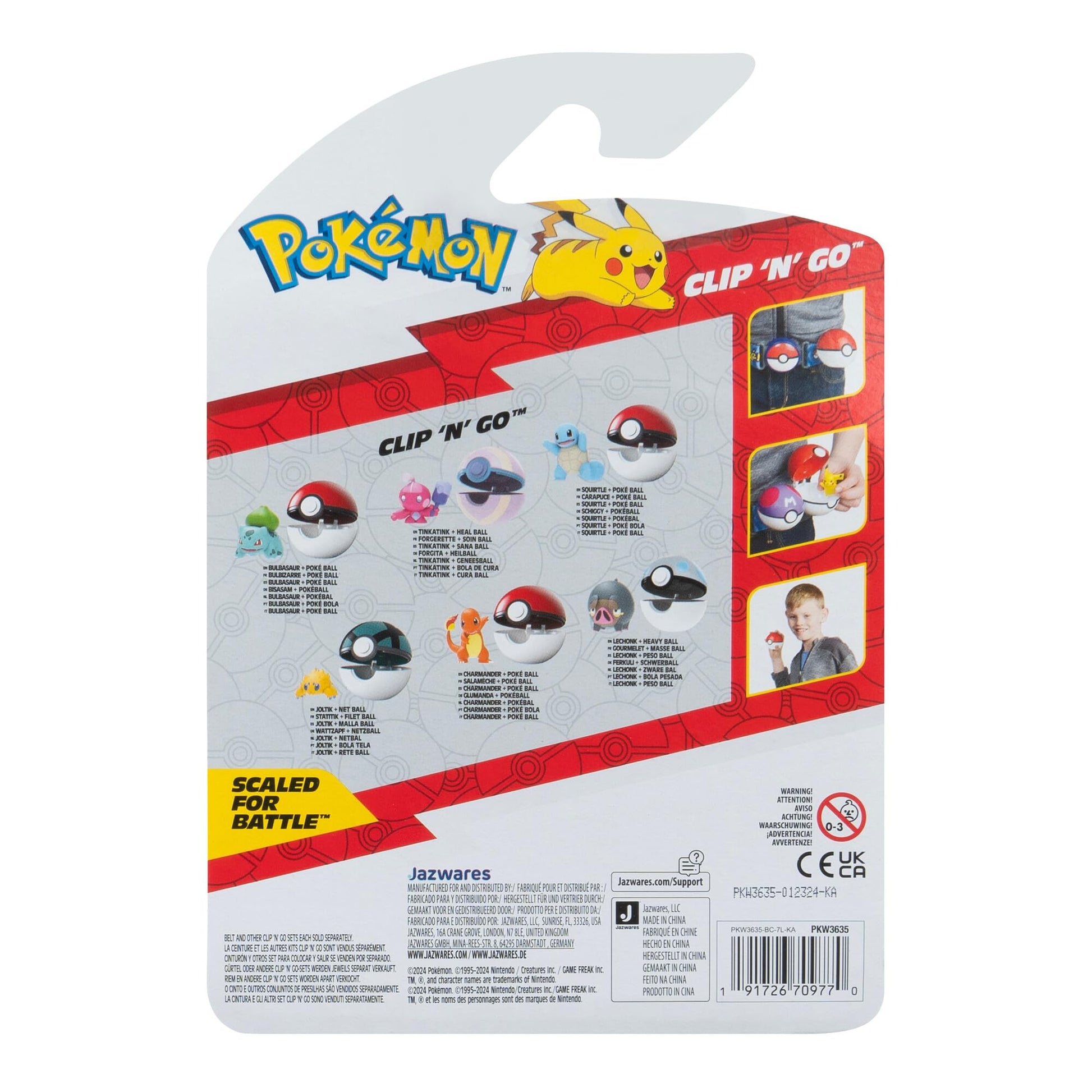 Pokémon Clip 'N' Go Set Charmander with Pokéball