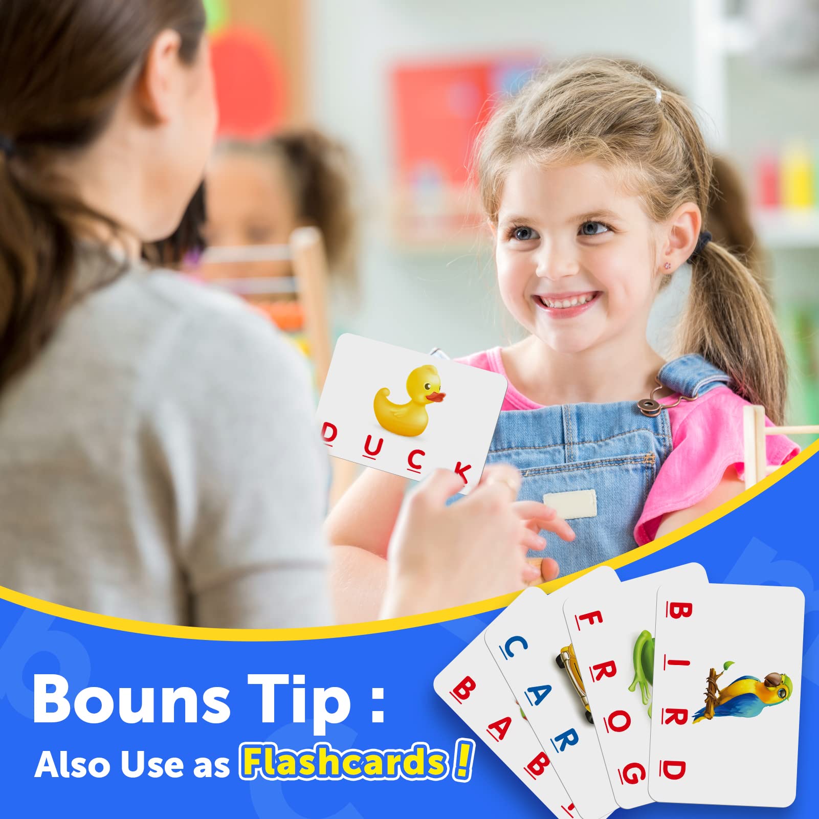 Learning Games for Kids Ages 3-8, Matching Letter Game for Kids Toys Ages 3-8 Educational Toys for 3-8 Year Olds Boys Girls Birthday Party Easter