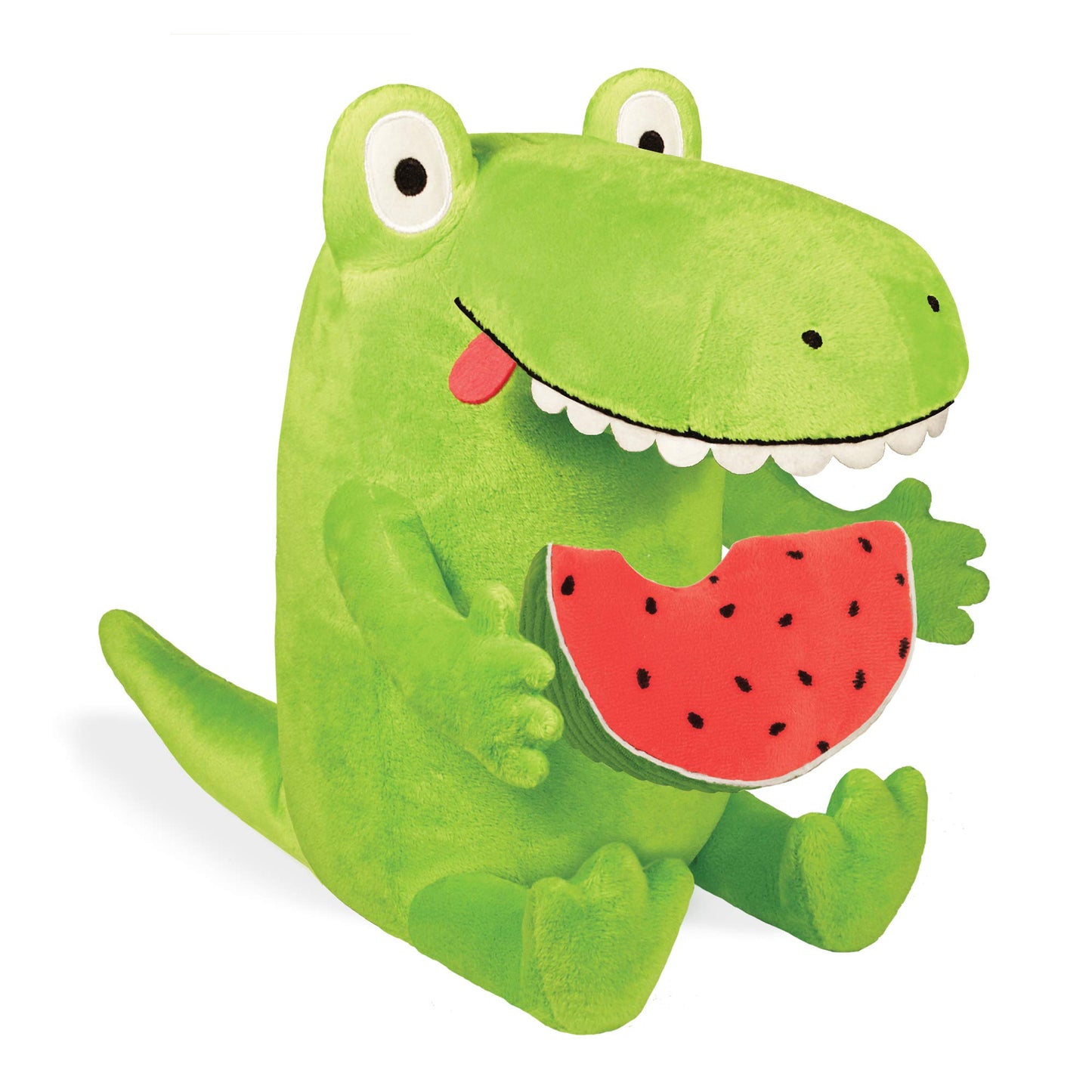 YOTTOY Contemporary Collection | Kroc and Watermelon Soft Stuffed Animal Plush Toy Pair - 8” & 4”