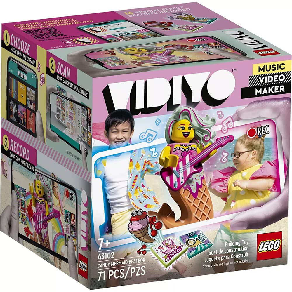 LEGO VIDIYO Candy Mermaid Beatbox 43102 Building Kit with Minifigure; Creative Kids Will Love Producing Pop Music Videos Full of Songs, Dance Moves