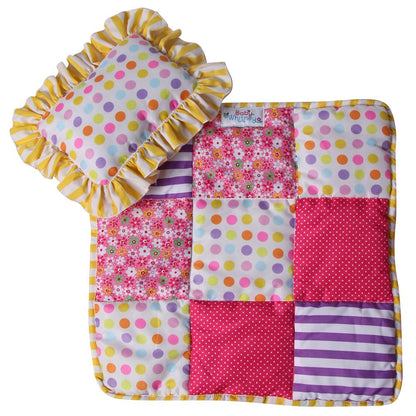Whitney Patchwork Quilt and Pillow - Baby Doll Bedding Set | American Girl Doll