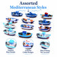 Halloluck 4 Pcs Miniature Dollhouse Boat Sea Fishing Boats Mediterranean Decor Ocean Beach Fairy Garden Micro Landscape Dollhouse Ornament