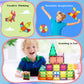 FlatGoat Magnetic Tiles 106 Piece Set, Magnet Building Blocks for Kids Toddlers, STEM Construction Toys with Gift Box for Ages 3 4 5 6 7 8+ Year Old