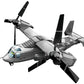 Apostrophe Games V-22 Osprey Tiltrotor Aircraft Building Block Set - 460-Pcs Plane for Kids Older Than 10 and Adults - Compatible with All Building