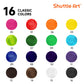 Shuttle Art 16 Colors Watercolor Paint Set Bulk, Pack of 24, Watercolor Paint Set with Paint Brushes for Kids and Adults, Washable Paint