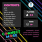 Connect More - Social Skills Games and Therapy Games, Multiplayer up to 6 Players, 4 in a Row Connect Game Fostering Conversation and Relationship