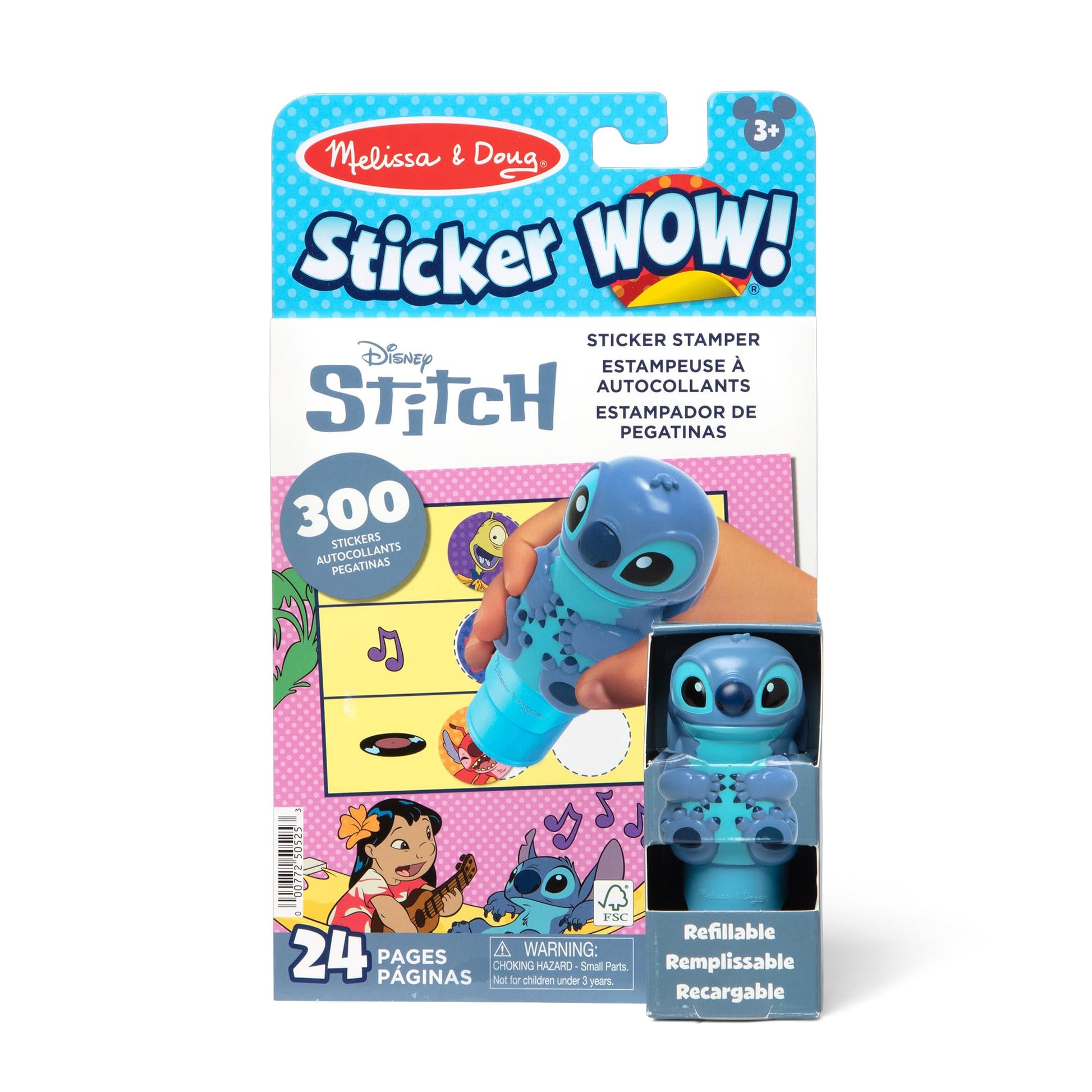 Melissa & Doug Sticker Wow! Disney Stitch Stamper & Activity Pad Toy