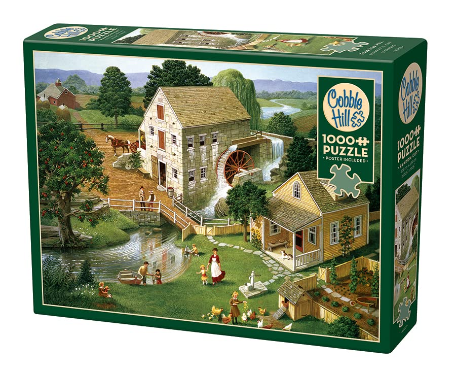 Cobble Hill 1000 Piece Puzzle - Four Star Mill - Sample Poster Included