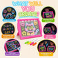 Marvin's Magic Glow Art LED Drawing Board - Pink Kids Doodle Board Age 5+