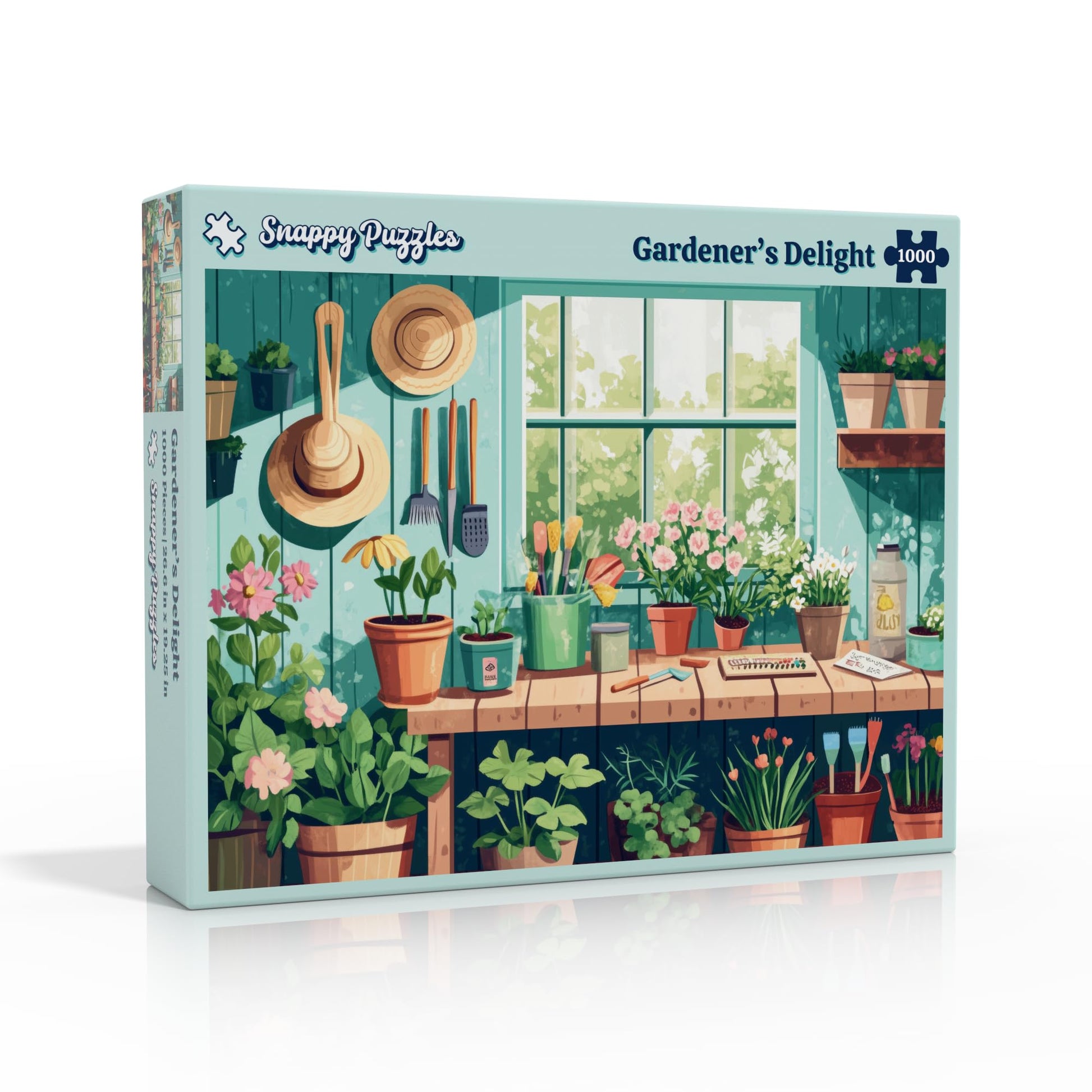 Snappy Puzzles Gardener's Delight | 1000-Piece Jigsaw Puzzle for Adults | Made in The USA with Satin Finish
