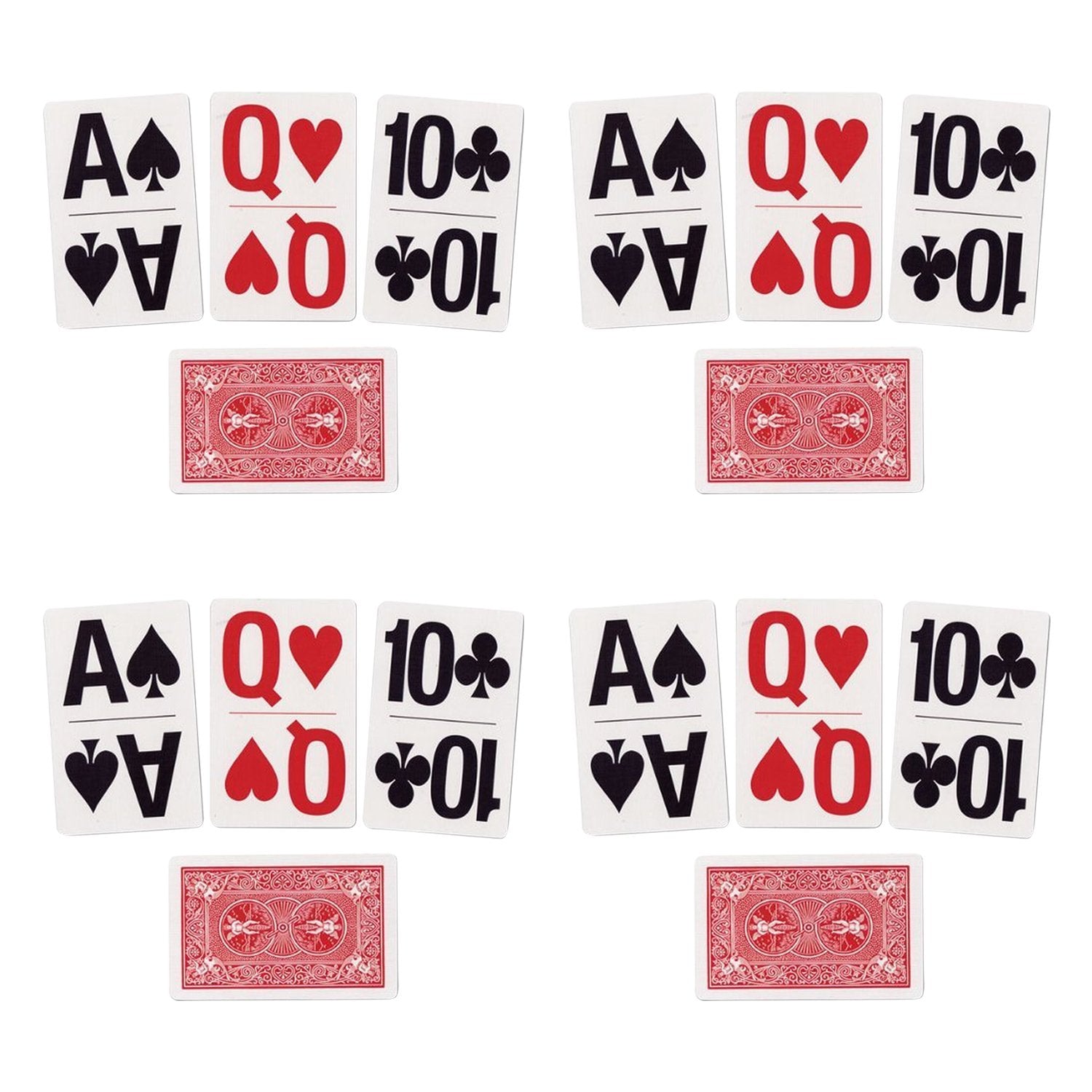 Bicycle Large Print Playing Cards (4-Pack)