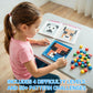HEGYINI Pixel Art Kit for Kids Ages 5-8-12 - STEM Building Toy with 400+ Colorful Cubes & Challenge Cards | Fine Motor Skills, Math & Coding