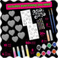 Hearts Rock Painting Kit for Kids Girls - Glow in Dark Art Supplies Ages 4-12 - Complete STEM Craft Set with Puffy Paint Stickers Gems Paints