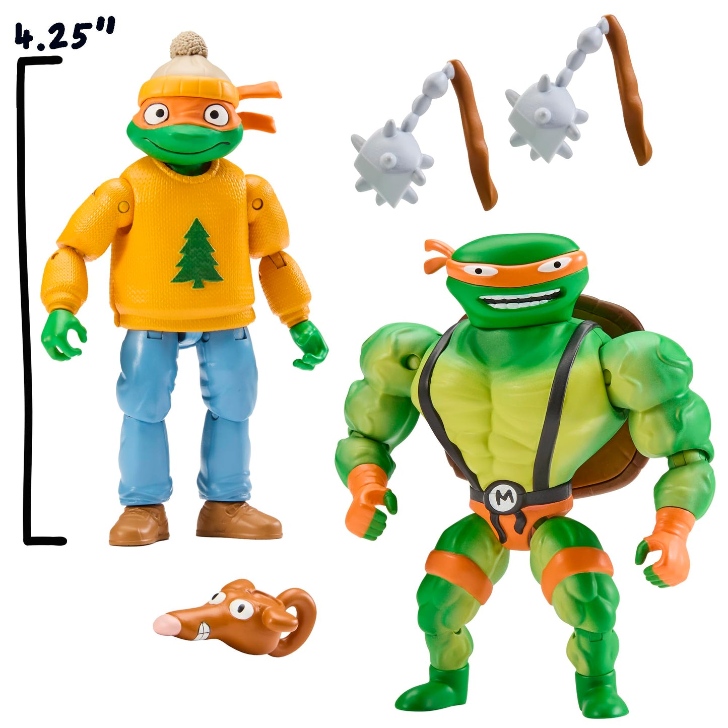 Teenage Mutant Ninja Turtles Michelangelo and Mark Theatrical Short Figure 2-Pack by Playmates Toys