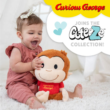 Curious George Cuteeze Stuffed Animal Plush Toy Monkey - Cute Cuddle Plushie Gift for Baby and Toddler Boys and Girls - 12 Inches