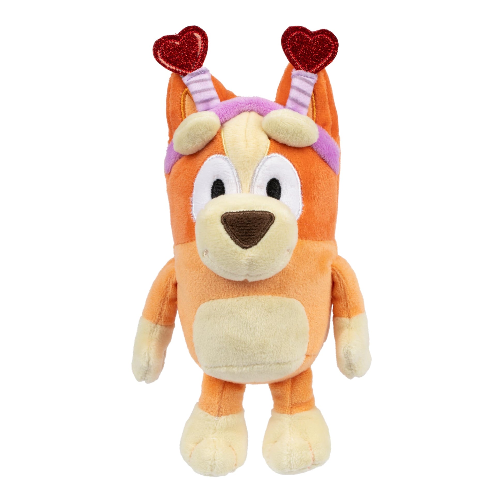Bluey Smoochy Kiss Figure 2-Pack, Glittery Heart Headband Bingo
