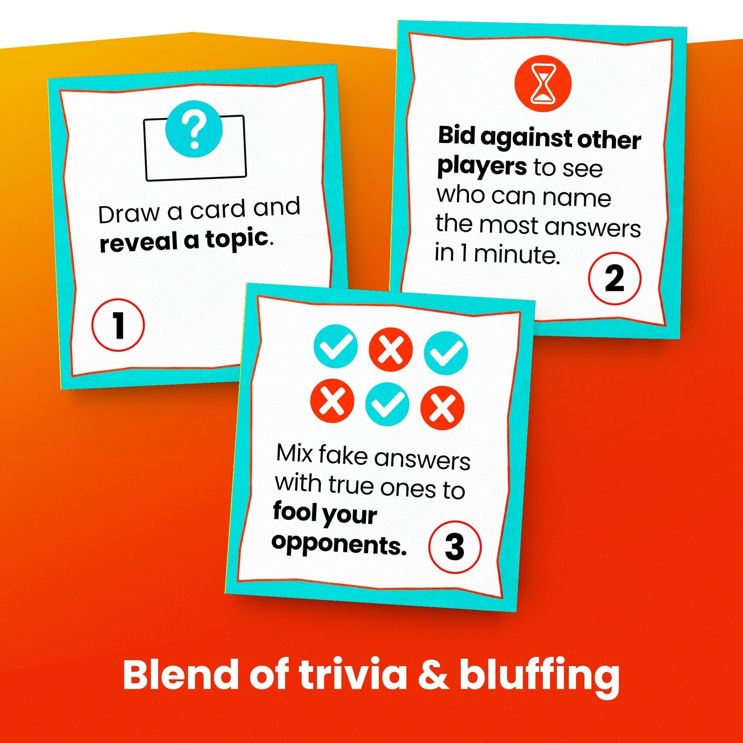 Tipsy Chicken Tiki Knockout: Bluff Your Way to Victory - Team Building & Party Board Games - Bluffing Trivia Game for Friends & Family Game Night
