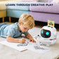Drawing Robot for Kids, 200 Cards Voice Interactive Educational Toy for 3 4 5 6 7 8 Year Old Boys and Girls. Montessori Painting Learning Robot