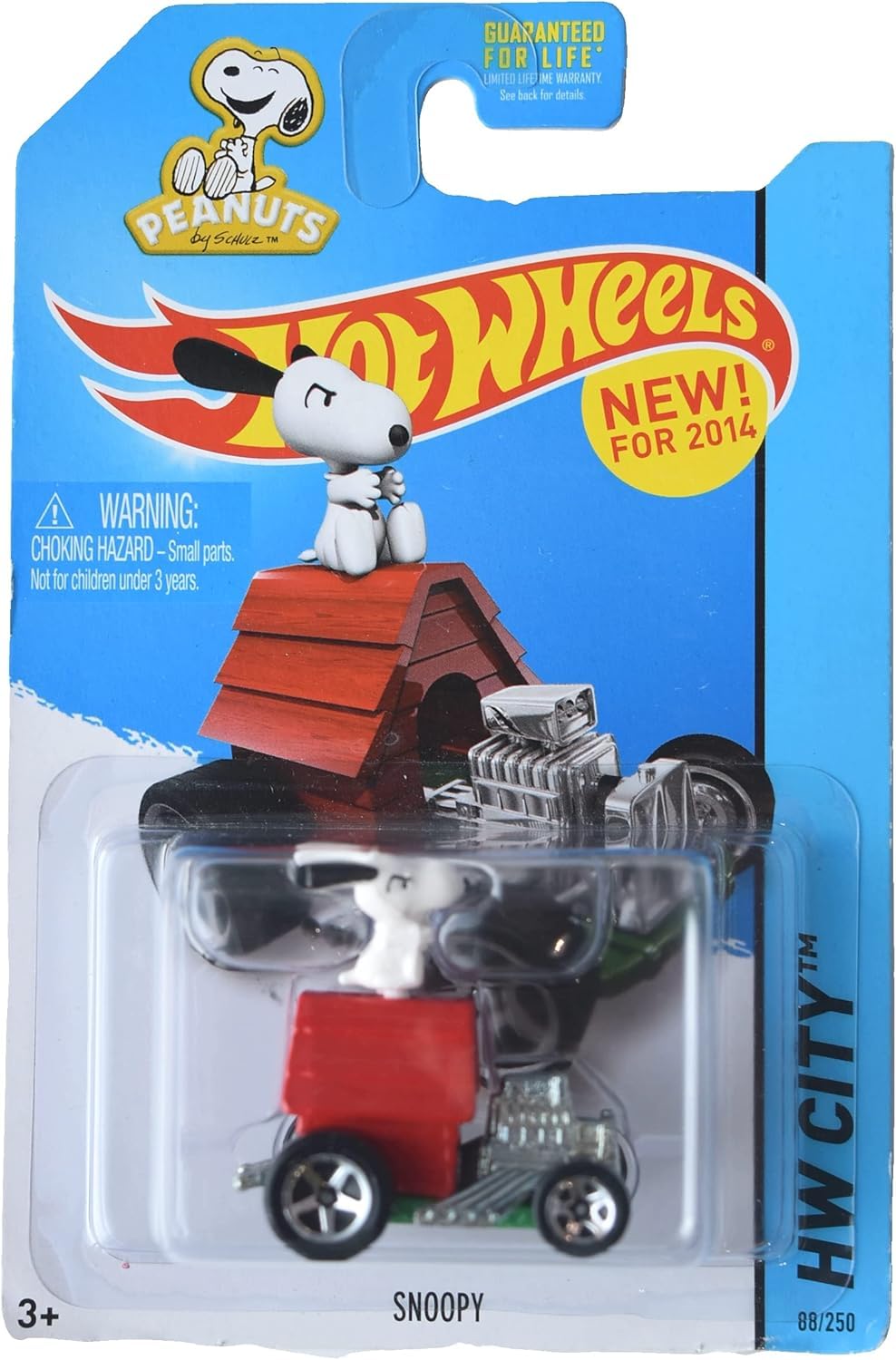 Hot Wheels Snoopy, 1:64 Scale Die-Cast Car, Unisex, Ages 3+