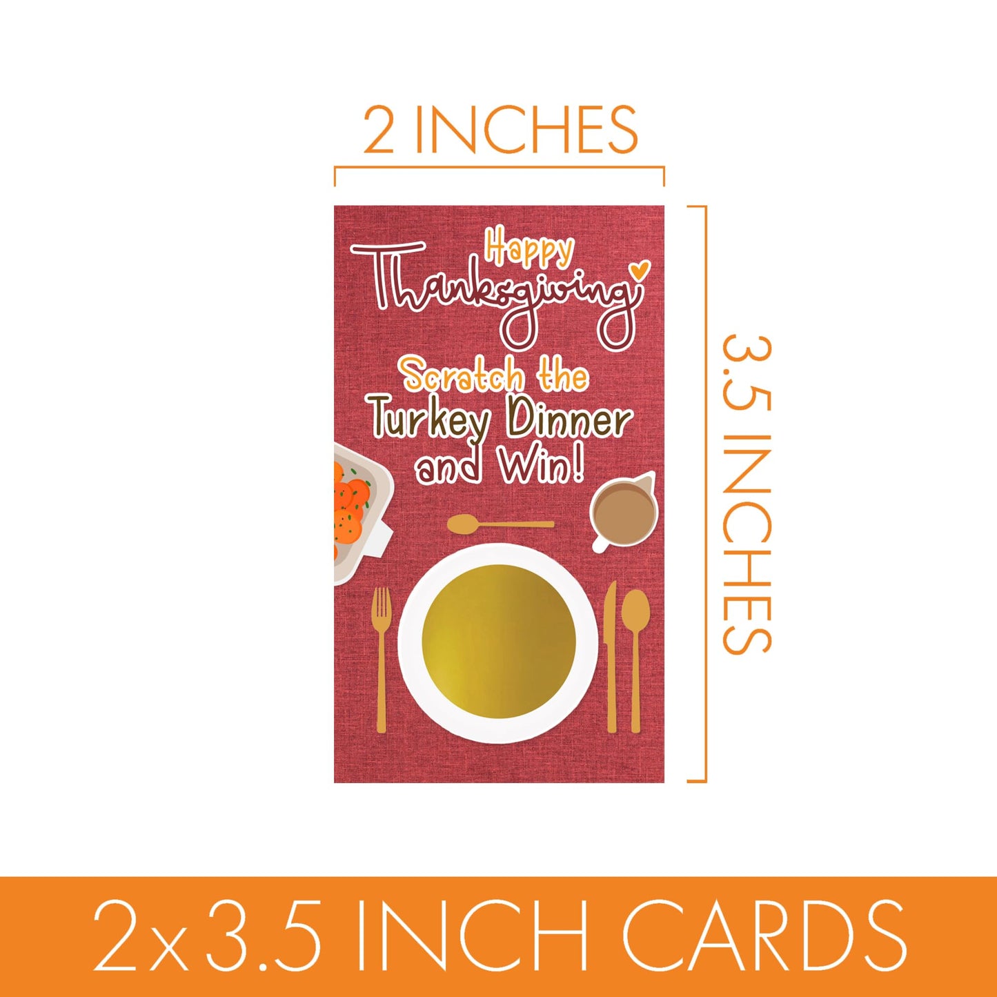 DISTINCTIVS Thanksgiving Party Game, 30 Player Scratch Off Cards, Friendsgiving Party Games