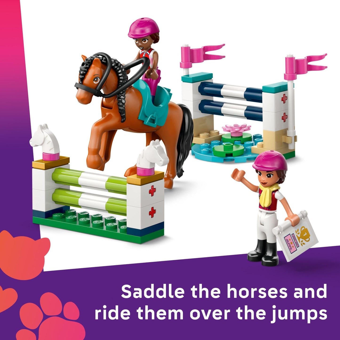LEGO Friends Horse Stable and Riding Academy Building Toy for Girls & Boys - Pretend Play Set for Kids, Ages 7+ - W/3 Minidolls, Toy Animal Figures