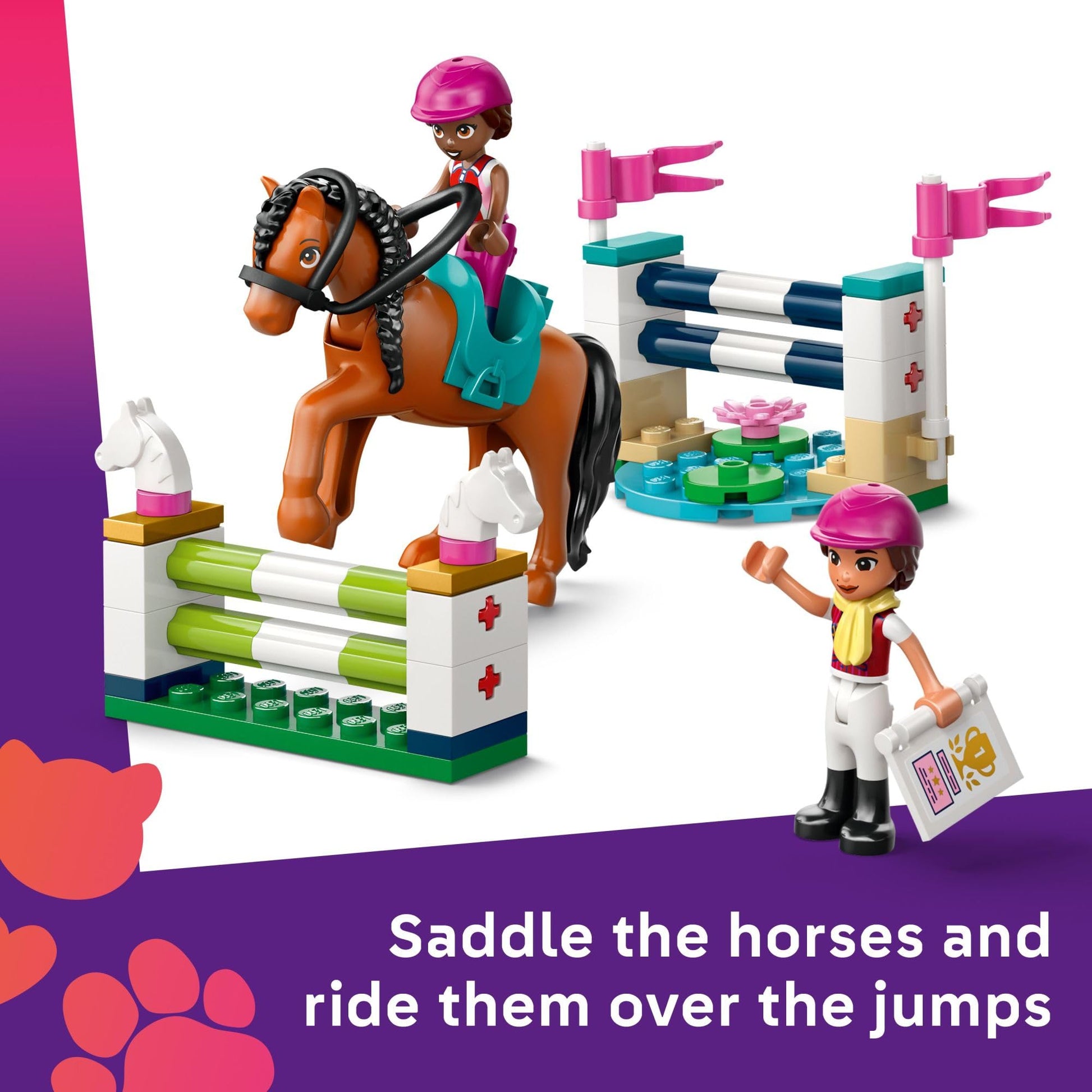 LEGO Friends Horse Stable and Riding Academy Building Toy for Girls & Boys - Pretend Play Set for Kids, Ages 7+ - W/3 Minidolls, Toy Animal Figures