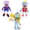 JHESAO 3 PCS Plants and Zombies Plush Zombies Sets Toy Sport Zombie, 1 2 Stuffed Soft RA Purple Zombie Doll, PVZ Plushies Figure Doll New