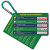 Epkoxlx 1-Pack (2 Cards) Poker Hand Rankings Cards Set with Magnifier & Clip, Texas Hold'em Cheat Sheet & Rules Guide, Sturdy Poker Chart