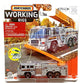 Matchbox Pierce Quantum Aerial Ladder Truck, Working Rigs 10/16 [Silver/Orange]