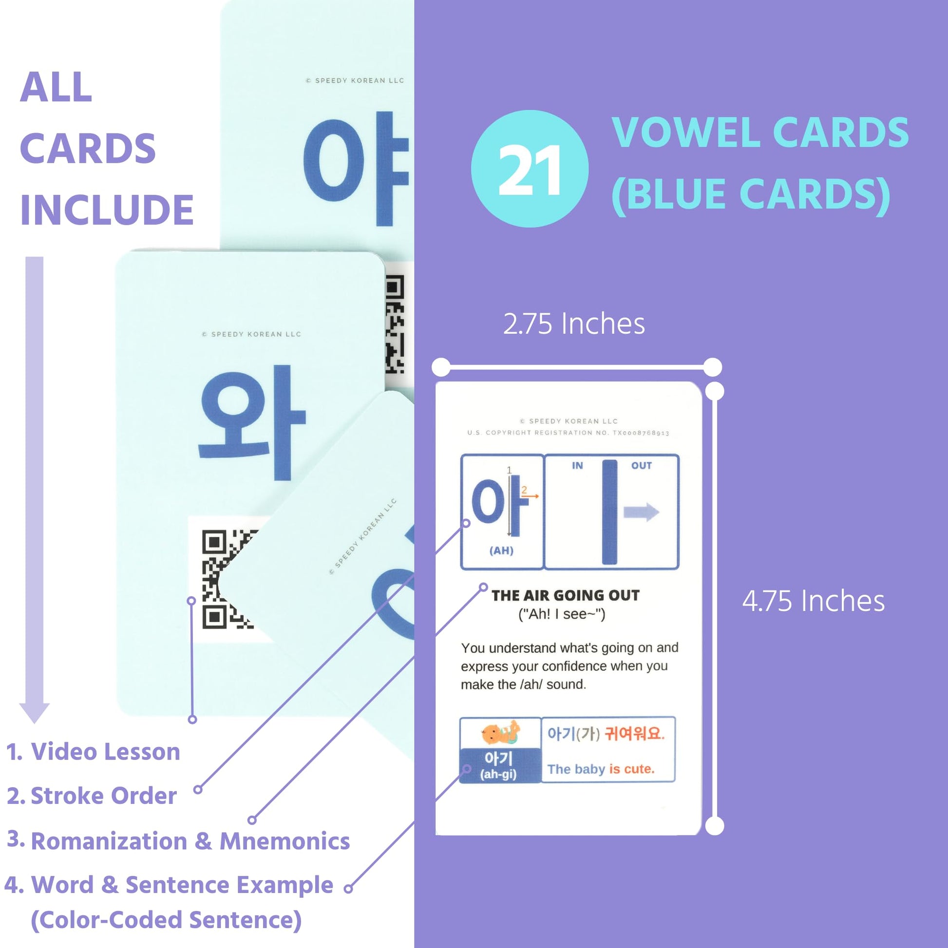 COREALL Korean Language Learning Bundle - Hangul Flash Cards & Travel Expressions - Beginner's Korean Gifts with Digital Book (Enhanced)