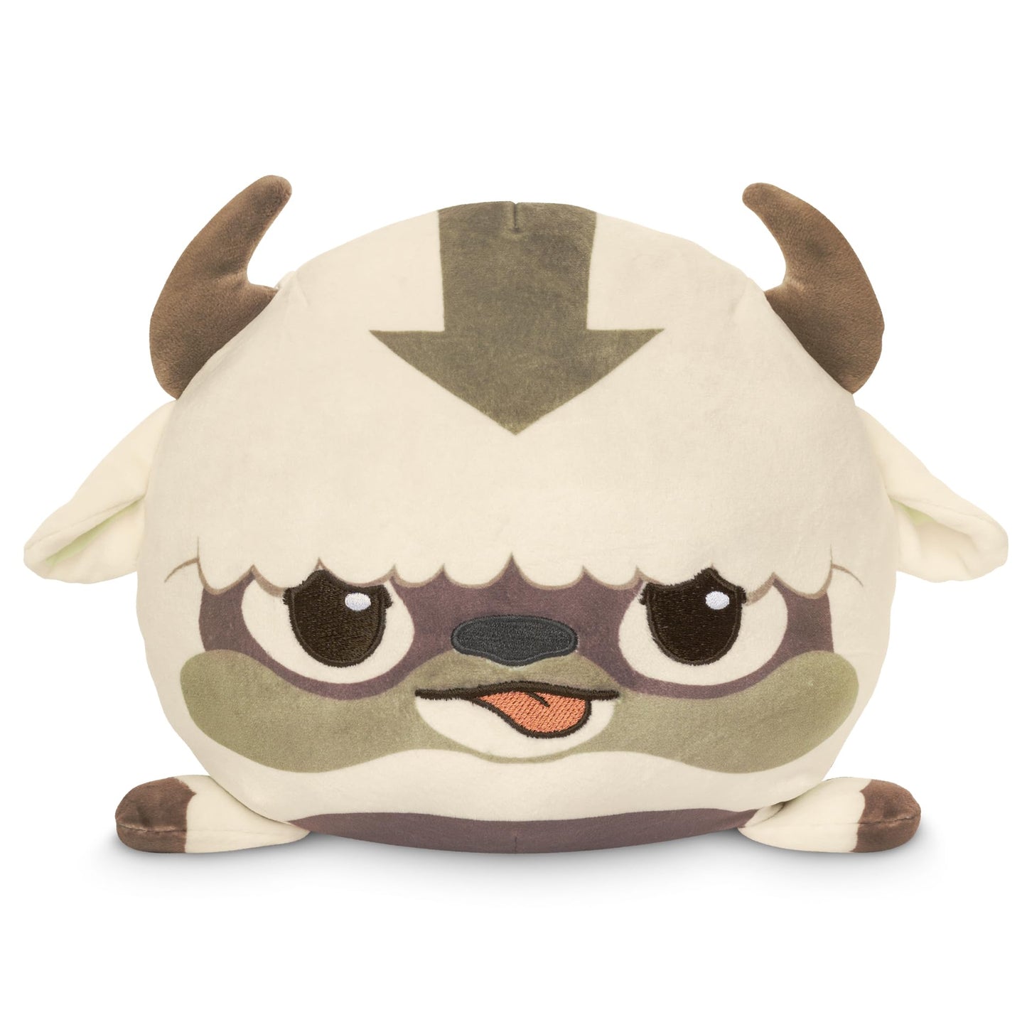 TeeTurtle Reversible Avatar: The Last Air-Bender Appa 6-Inch Two-Sided Flip Plush Toy with Embroidered Details - Cute Mini Collectible Plush for Kids