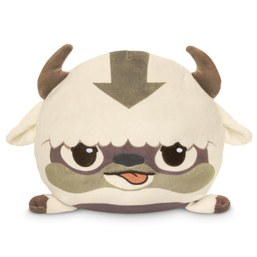 TeeTurtle Reversible Avatar: The Last Air-Bender Appa 6-Inch Two-Sided Flip Plush Toy with Embroidered Details - Cute Mini Collectible Plush for Kids