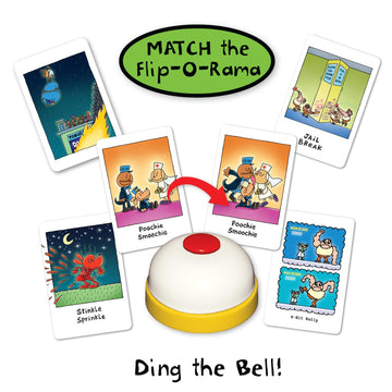 University Games, Dog Man Scarlet Shedder Flip-O-Rama Card Matching Game, Based On The Book Series, for 2 or More Players Ages 6 and Up