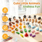 SJKHGU 50 Pcs Articulated 3D Printed Animals Bulk Set, Mini 3D Printed Animals, Pocket 3D Printed Toys, Desk Pets, Classroom Rewards, Party Favors