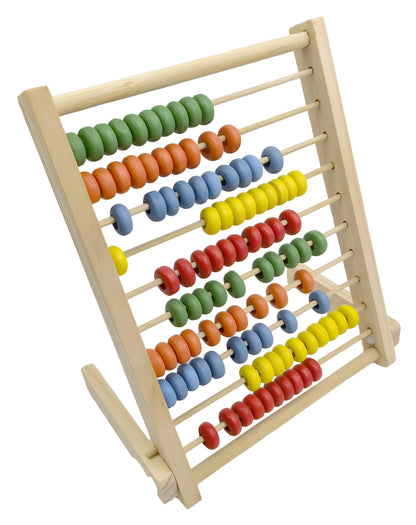 MAGIKON Wooden Abacus, 10 Rows Counting Frame 8in for Math