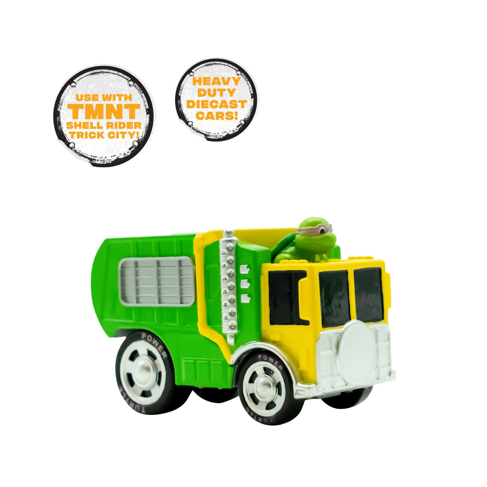 Teenage Mutant Ninja Turtles, 1:64th Diecast Shell Riders Set, Classic Styling, Leo, Raph, Donatello, and Mikey