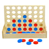 Arfun 4 in a Row Wooden Connect Board Game, Foldable Line up 4 Game, Classic Strategy Family Fun Toy, Wood Connect Game for Kids and Adults (Travel