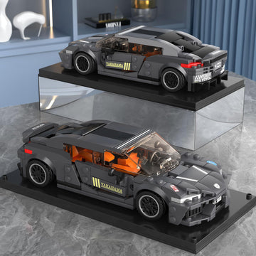 Mould King 27052 Speed Champion Classic Cars MOC Building Sets & Display Case, Creative Racing Car for Boys Age 14+, Cool Vehicles Model Toys Birthday