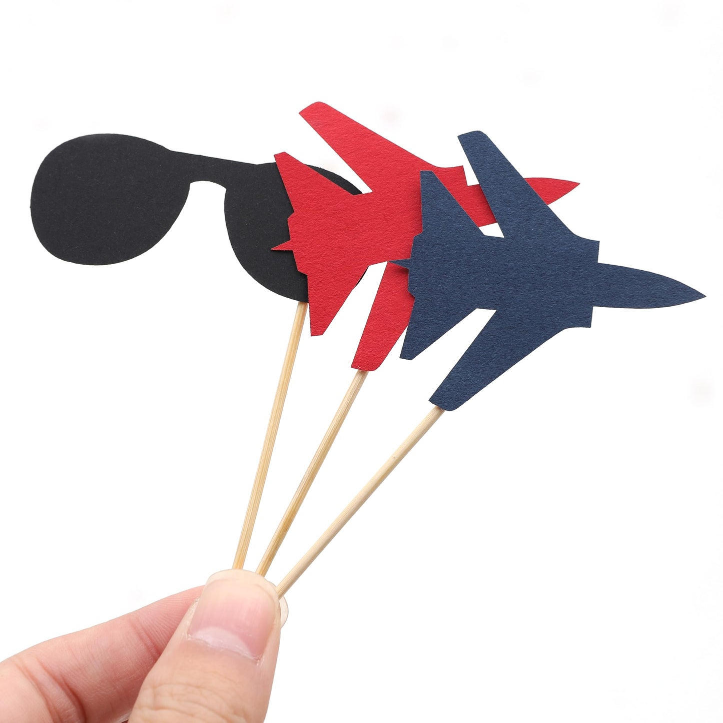 Fighter Party Cupcake Topper,Airplane themed Birthday Party Decorations